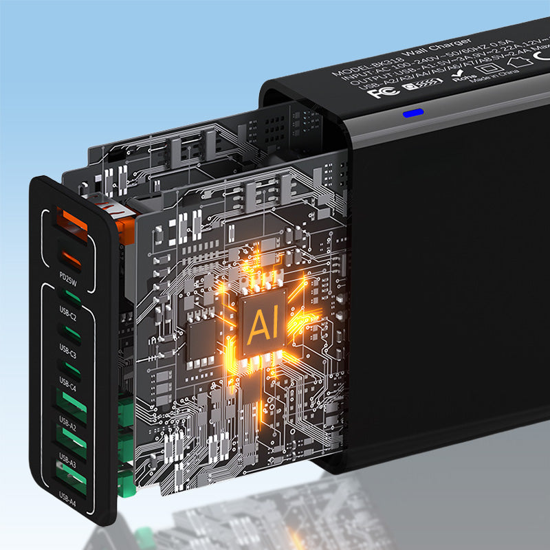 Gluschwein - 🔥Neuprodukt-Sonderangebot🔥150W Mehrfach-Schnellladegerät🔌Laden Sie Laptop, Handy & Co. gleichzeitig mit voller Geschwindigkeit. Kompakt, intelligent & zukunftssicher. Nie wieder Kabelsalat! 🔋
