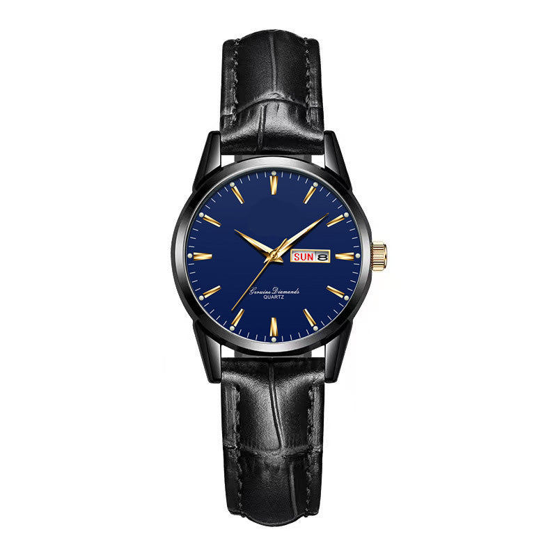 Gluschwein - ⌚ 53% RABATT! ✨ Klassische Armbanduhr – Tages- & Datumsanzeige, leuchtend, kratzfestes Glas & Kunstlederband ⏱️