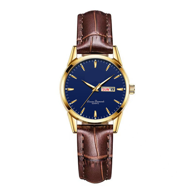 Gluschwein - ⌚ 53% RABATT! ✨ Klassische Armbanduhr – Tages- & Datumsanzeige, leuchtend, kratzfestes Glas & Kunstlederband ⏱️