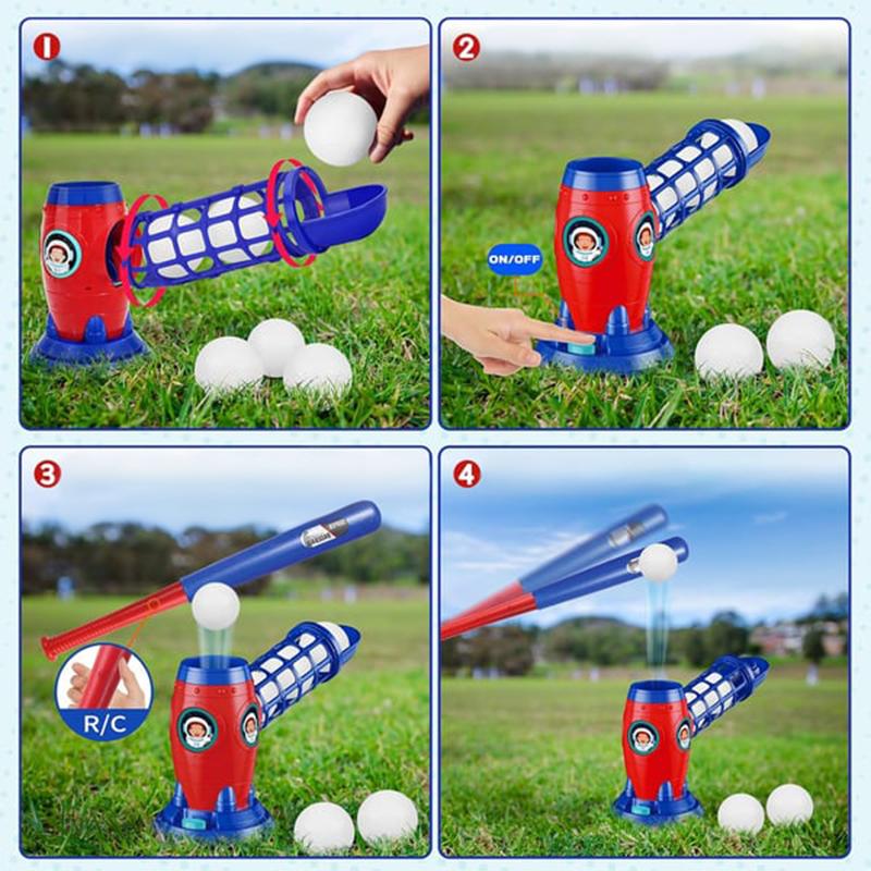 🔥Heißer Sale: 60 % Rabatt!!⚾ Automatisches Baseball-Wurfset für Kinder – Selbstzuführung, einstellbare Geschwindigkeit, ideal für Training und Spaß im Garten 🧢🎯