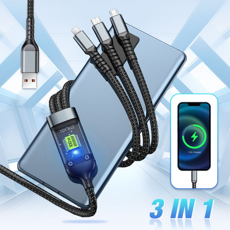 3-in-1-Schnellladekabel(Nur 3.99 €)