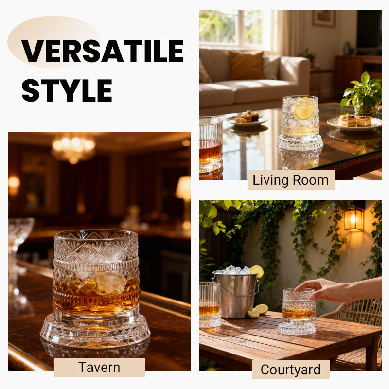 360° drehbarer Whisky-Glasbecher