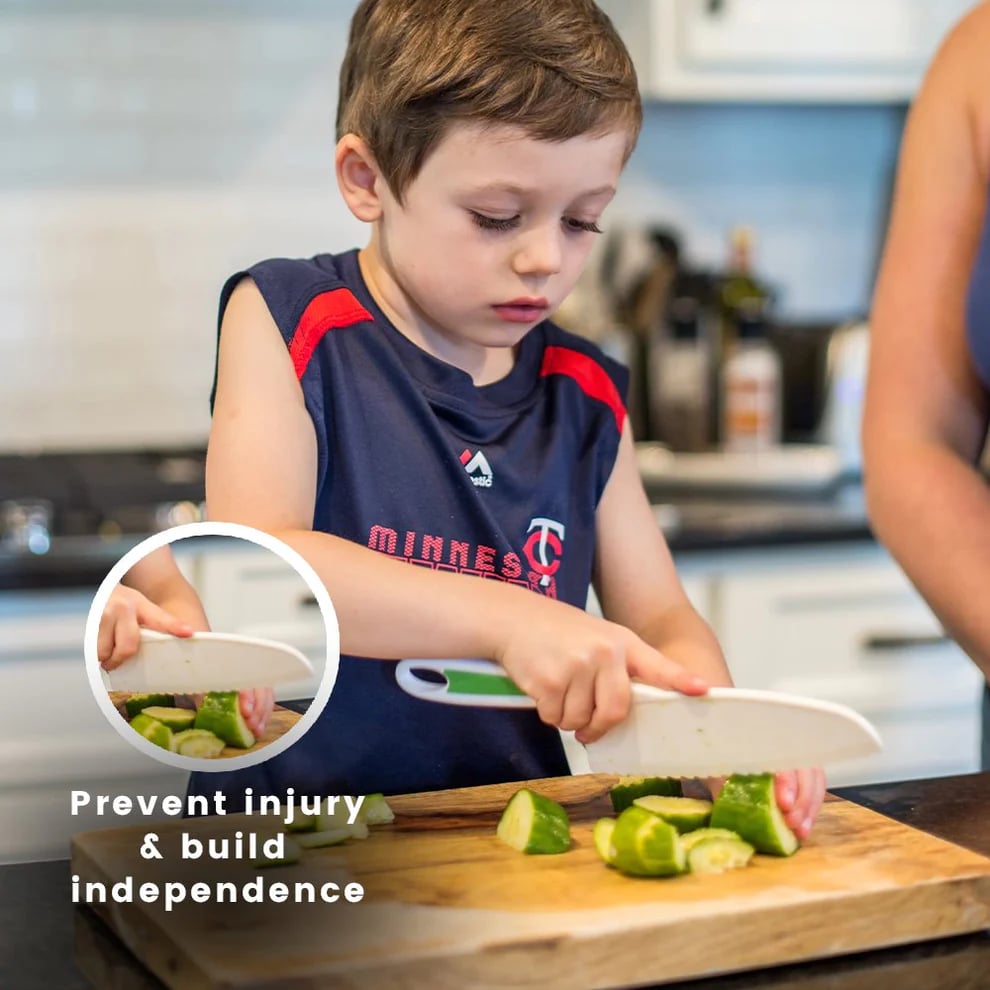✂️ 50 % RABATT! ✂️ Montessori-Küchenset für Kinder – Sichere Messer, Schneidebretter und Ausstechformen für kleine Köche 🍓🔪