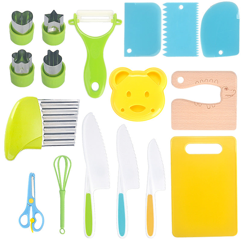 ✂️ 50 % RABATT! ✂️ Montessori-Küchenset für Kinder – Sichere Messer, Schneidebretter und Ausstechformen für kleine Köche 🍓🔪