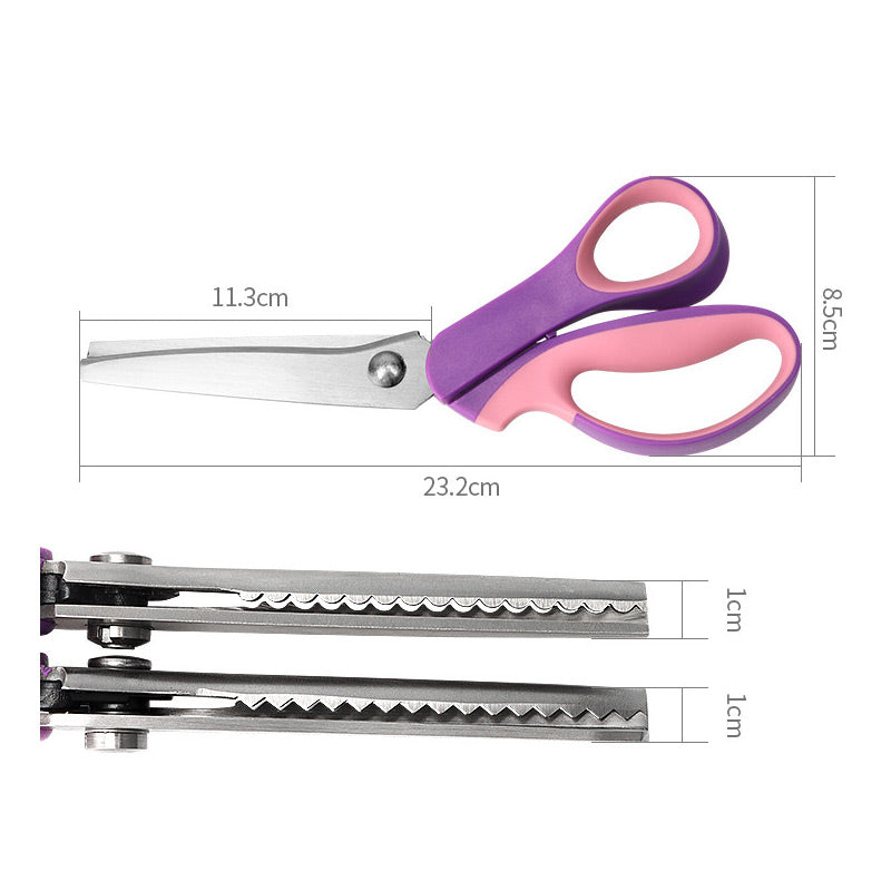 🥳✨ Multifunktionale Zickzack-Schere, gezackte Schere ✂️🧵