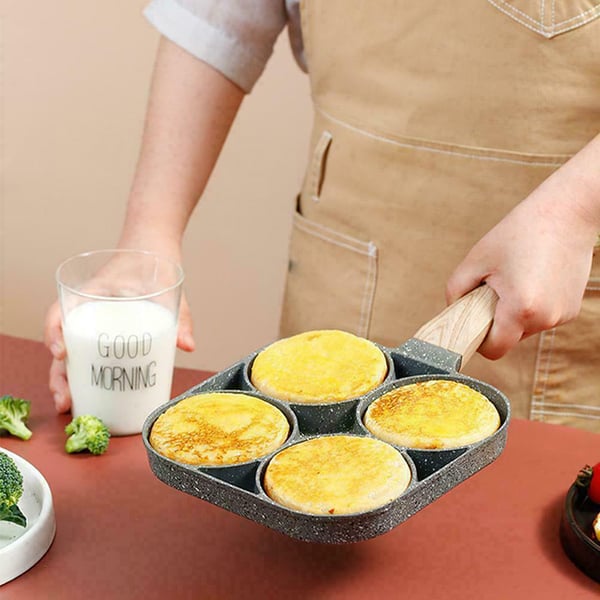 🍳🥚 Vier-Loch Eierpfanne – Perfektes Omelett & Frühstück in nur 5 Minuten!