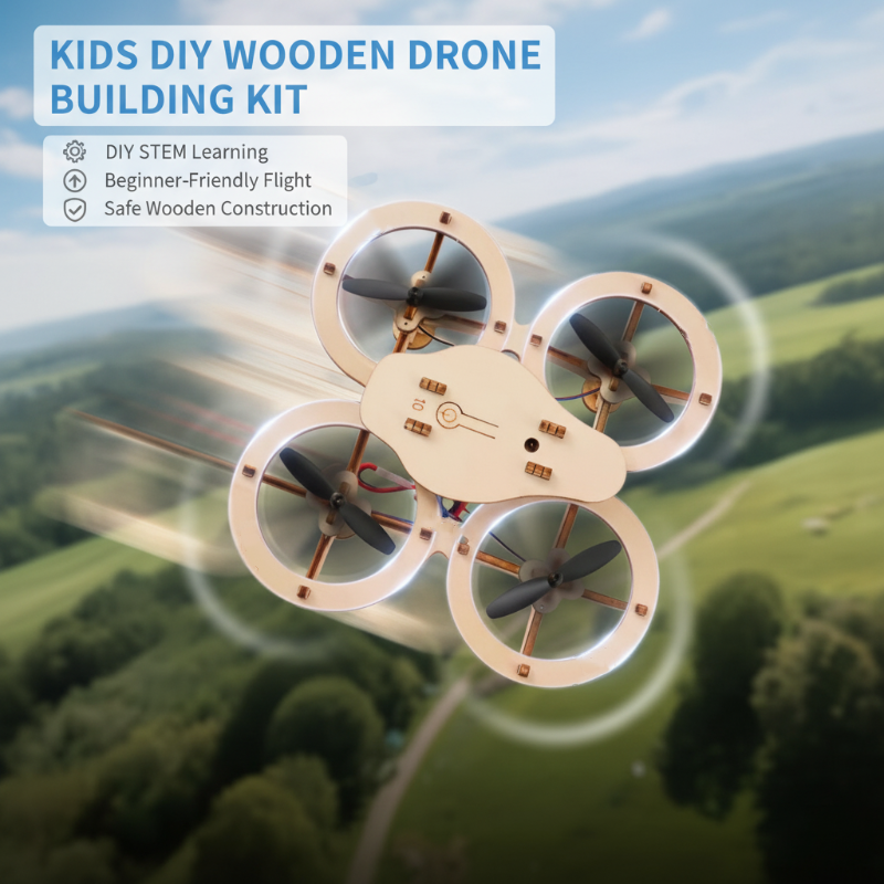 ✈️🚁 50% RABATT! DIY-Holz-Drohnen-Bausatz für Kinder – Höhenstabilisierung, stabile Fernsteuerung & extra Sicherheit! 🎁✨