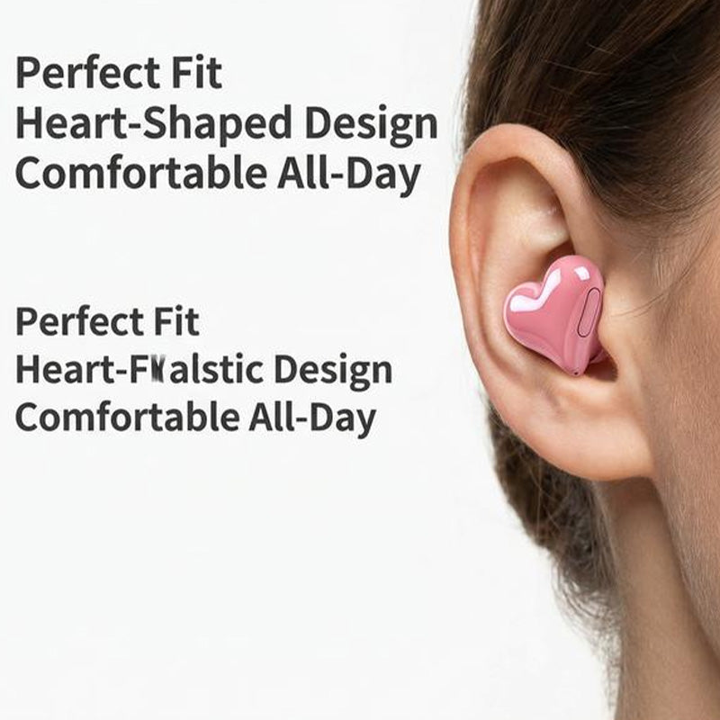 Herzförmige rote Bluetooth-Kopfhörer❤️ Das perfekte Geschenk zum Valentinstag