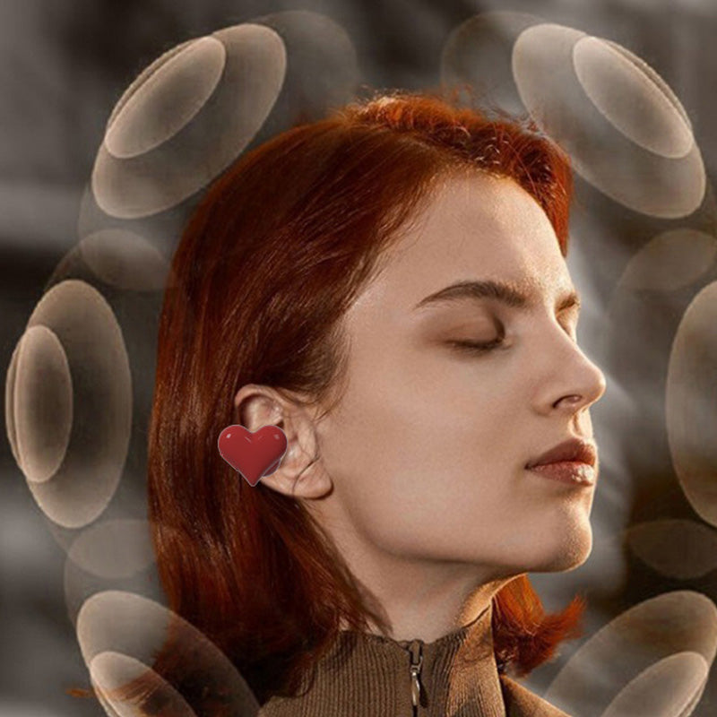 Herzförmige rote Bluetooth-Kopfhörer❤️ Das perfekte Geschenk zum Valentinstag
