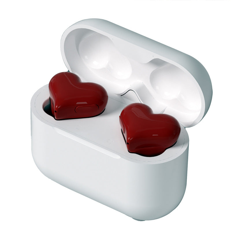 Herzförmige rote Bluetooth-Kopfhörer❤️ Das perfekte Geschenk zum Valentinstag
