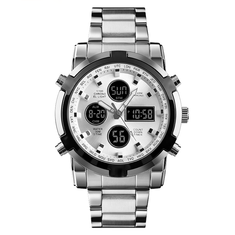 Gluschwein - ✨⌚Wasserdichte Militäruhr für Herren – Analog-Digital, Edelstahl & Stoßfest 🛡️