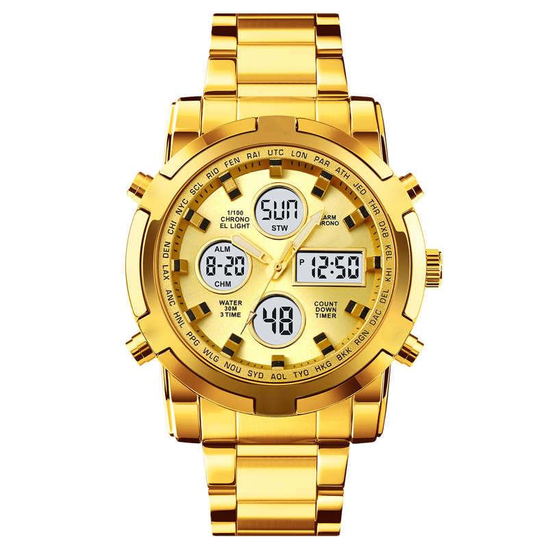 Gluschwein - ✨⌚Wasserdichte Militäruhr für Herren – Analog-Digital, Edelstahl & Stoßfest 🛡️