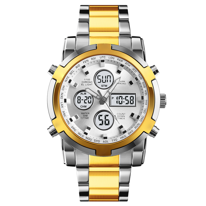 Gluschwein - ✨⌚Wasserdichte Militäruhr für Herren – Analog-Digital, Edelstahl & Stoßfest 🛡️