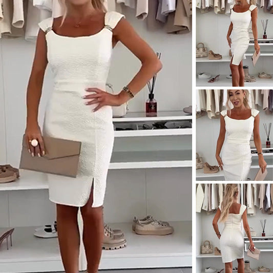 Gluschwein - 🌺 LIMITIERT: 49% RABATT! 🔥Elegantes, figurbetontes Damenkleid mit Seitenschlitz
