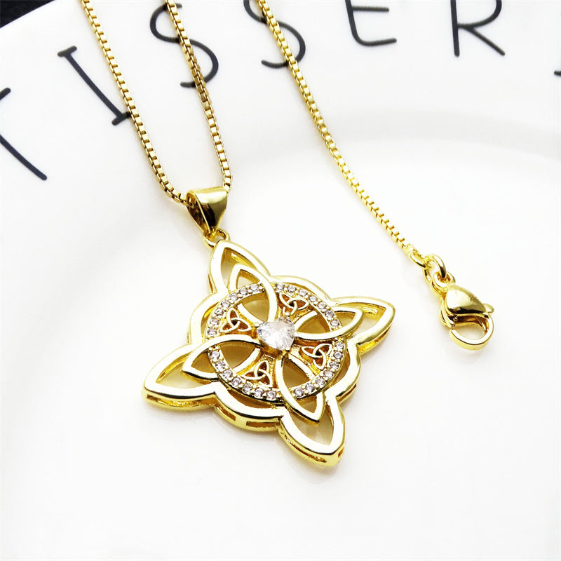 🔥Solange der Vorrat reicht 40 % Rabatt!🎉Unisex Witch Knot Pendant Necklace📿