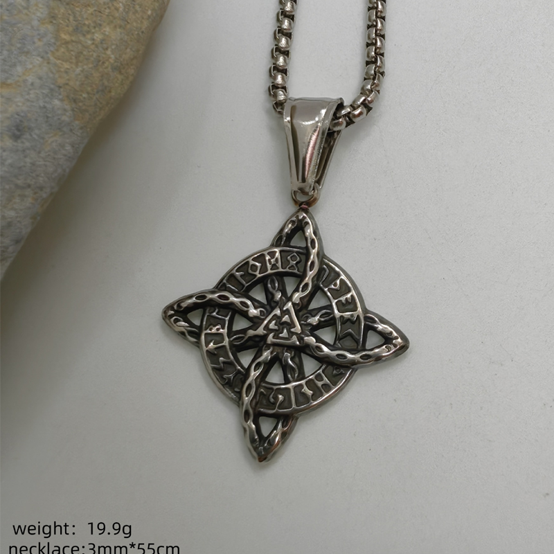 🔥Solange der Vorrat reicht 40 % Rabatt!🎉Unisex Witch Knot Pendant Necklace📿