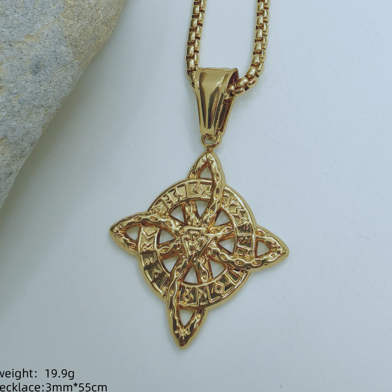 🔥Solange der Vorrat reicht 40 % Rabatt!🎉Unisex Witch Knot Pendant Necklace📿