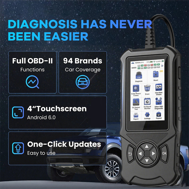 🏅55 % Rabatt🔥Multifunktionaler OBD2-Diagnosescanner für Fahrzeugmotore