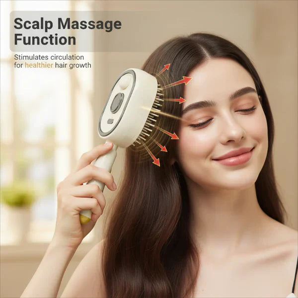 ⏰50 % RABATT– Nur für kurze Zeit✨Elektrische Spray- und Massage-Haarbürste für sanfte Pflege 💆‍♀️🌿