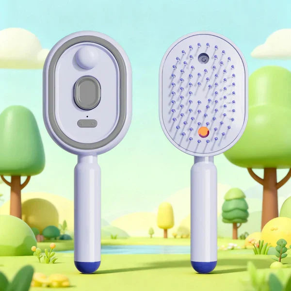 ⏰50 % RABATT– Nur für kurze Zeit✨Elektrische Spray- und Massage-Haarbürste für sanfte Pflege 💆‍♀️🌿
