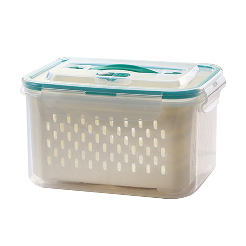 🥗 49% Rabatt! 🧊 5er-Set Kühlschrank-Aufbewahrungsboxen – stapelbare Obstboxen mit abnehmbarem Sieb, BPA-frei, ideal für Picknicks und Camping 🥦