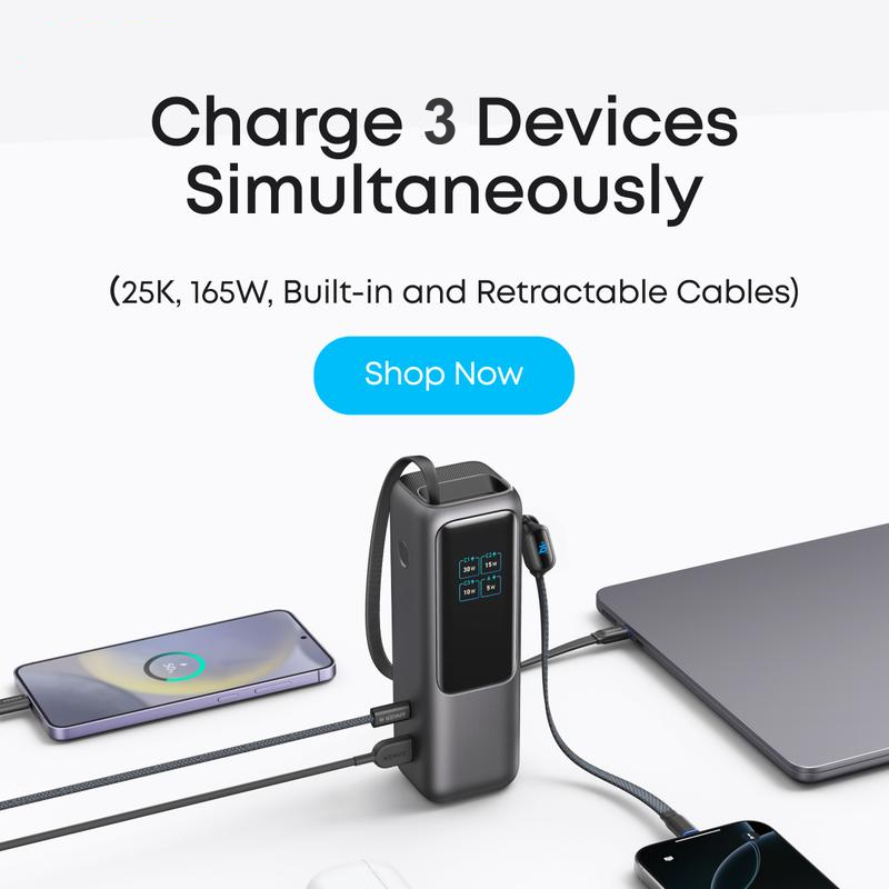 Gluschwein - 🔥 57 % Rabatt！！🔌Tragbares Ladegerät mit integriertem Kabel