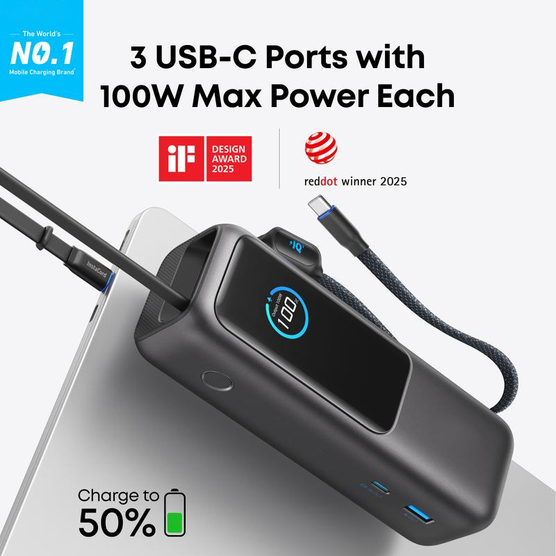 Gluschwein - 🔥 57 % Rabatt！！🔌Tragbares Ladegerät mit integriertem Kabel