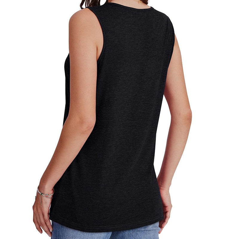 😍Zeitlich begrenzter Rabatt 49% 💥 Lässiges, locker sitzendes Tanktop mit V-Ausschnitt für Damen