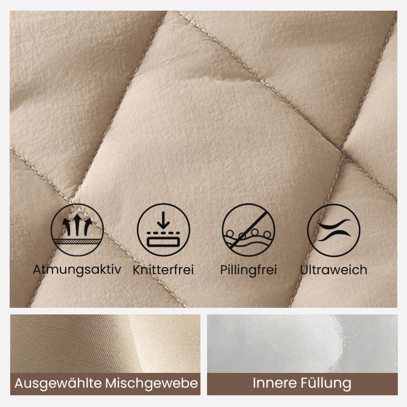 🔥Solange der Vorrat reicht 50% Rabatt!🎉Gestrickte Patchwork-Pufferjacke für Damen