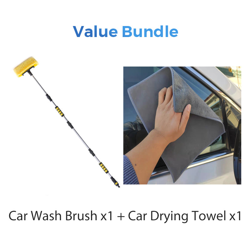 Gluschwein - 🚗 Ausziehbare Autowaschbürste – 60" langer Stiel, 360° Reinigung! ✨ Höher reichen, smarter schrubben – schonend zum Lack, hart gegen Schmutz! 🧼💦