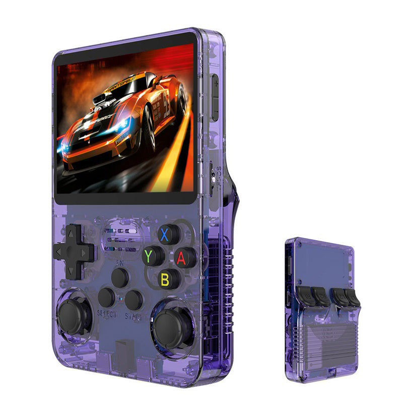 🎮👾 Retro-Handheld-Spielkonsole – 3,5″ HD-Bildschirm (640x480) 🕹️💾 64 GB Speicher, RK3326-Chip, 2500 mAh – perfekt für unterwegs & Nostalgie-Fans. Sofort spielbereit mit hunderten Klassikern.