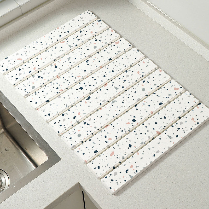 Luxuriöse Marmor-Optik Kieselgur-Trockenmatte – 60-Sekunden super saugfähig & hitzebeständig