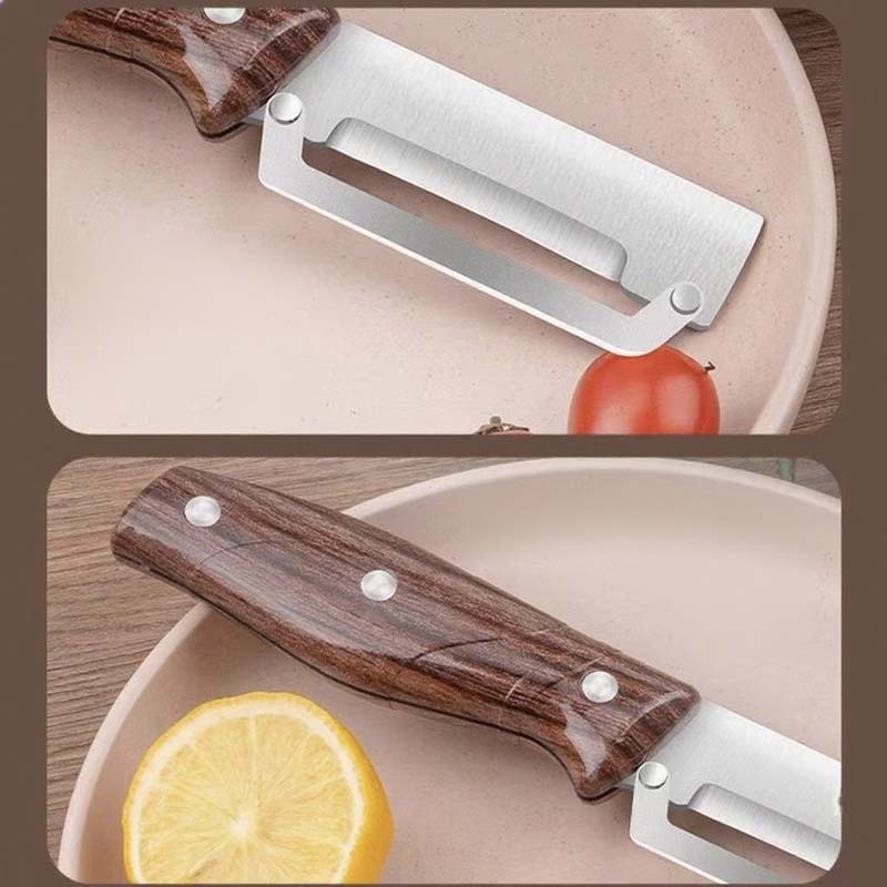 🥕 KAUFE 1 ERHALTE 1 GRATIS! 🔪 Multifunktions-Schäler – Rasiermesserscharfe Klinge, Ergonomischer Holzgriff & Integrierter Flaschenöffner für Die Küche ✨