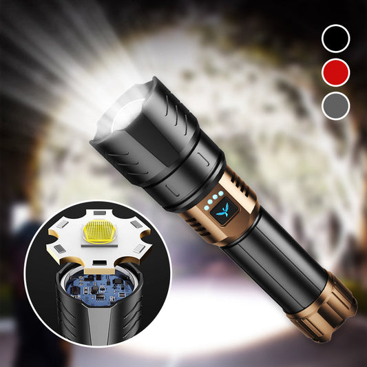 Gluschwein - 🔦⚡ 50% RABATT! LED-Taschenlampe mit hoher Leuchtkraft & großer Leuchtweite – Superhell, Zoom-Fokus & wasserdicht – Perfekt für Camping, Notfall & Werkstatt ✨