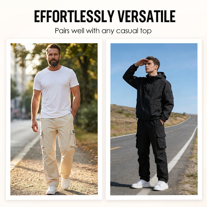 Lässige Herren-Cargohose mit mehreren Taschen