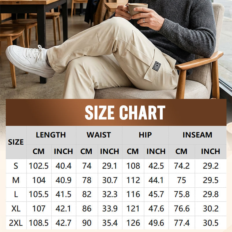 Lässige Herren-Cargohose mit mehreren Taschen