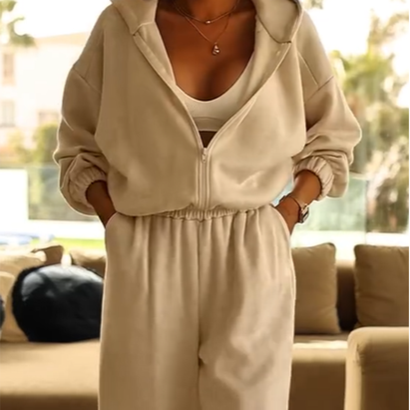 Gluschwein - 🌟 Bequemer Casual Jumpsuit mit Kapuze für Freizeit & Zuhause