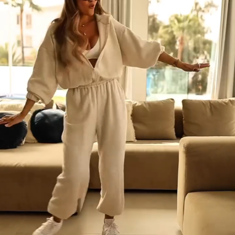 Gluschwein - 🌟 Bequemer Casual Jumpsuit mit Kapuze für Freizeit & Zuhause
