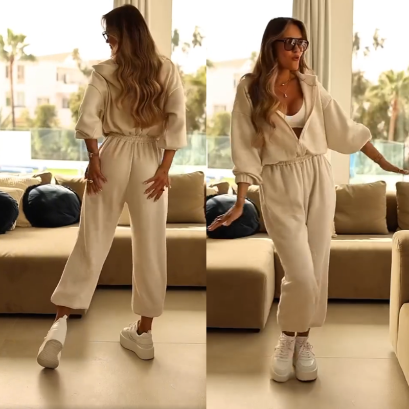 Gluschwein - 🌟 Bequemer Casual Jumpsuit mit Kapuze für Freizeit & Zuhause