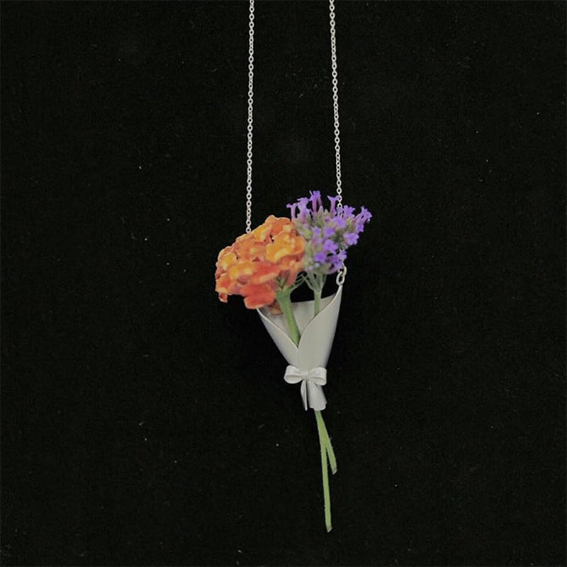 💐 DIY-Blumenstrauß-Halskette 1+1 GRATIS – Für echte Blumen, Hypoallergen & Minimalistisch – Geschenk & Alltag