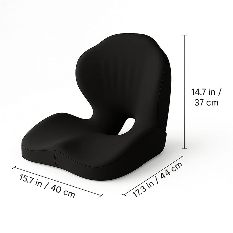 🪑 50% RABATT ! ✨ Ergonomisches Sitzkissen mit Lordosenstütze – Atmungsaktiver Sitzkomfort für Büro & Auto 🧘‍♂️