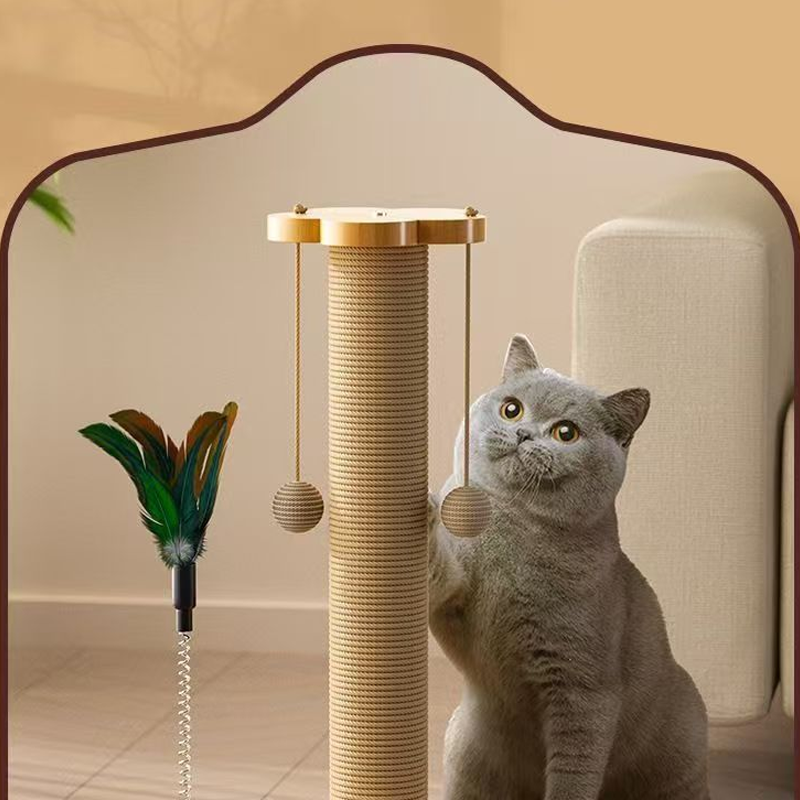 🐱 50% RABATT! 🧸 Multifunktionaler Kratzbaum für Katzen mit Spielzeug – Stabil, platzsparend & perfekt für Kratzen, Spielen und Relaxen 🐾