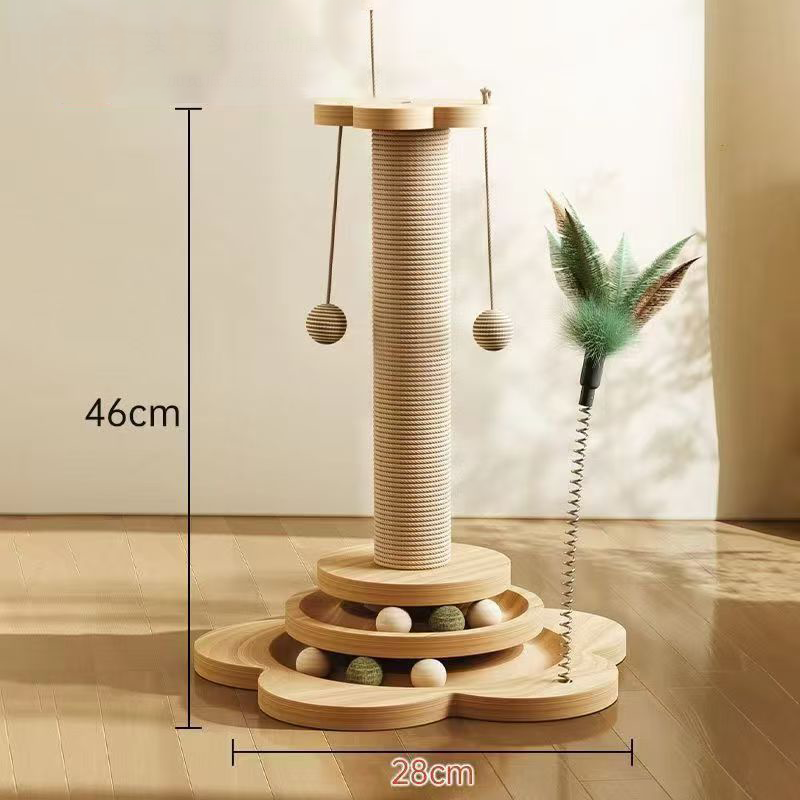 🐱 50% RABATT! 🧸 Multifunktionaler Kratzbaum für Katzen mit Spielzeug – Stabil, platzsparend & perfekt für Kratzen, Spielen und Relaxen 🐾