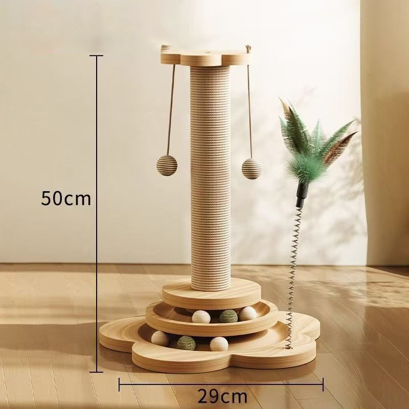 🐱 50% RABATT! 🧸 Multifunktionaler Kratzbaum für Katzen mit Spielzeug – Stabil, platzsparend & perfekt für Kratzen, Spielen und Relaxen 🐾