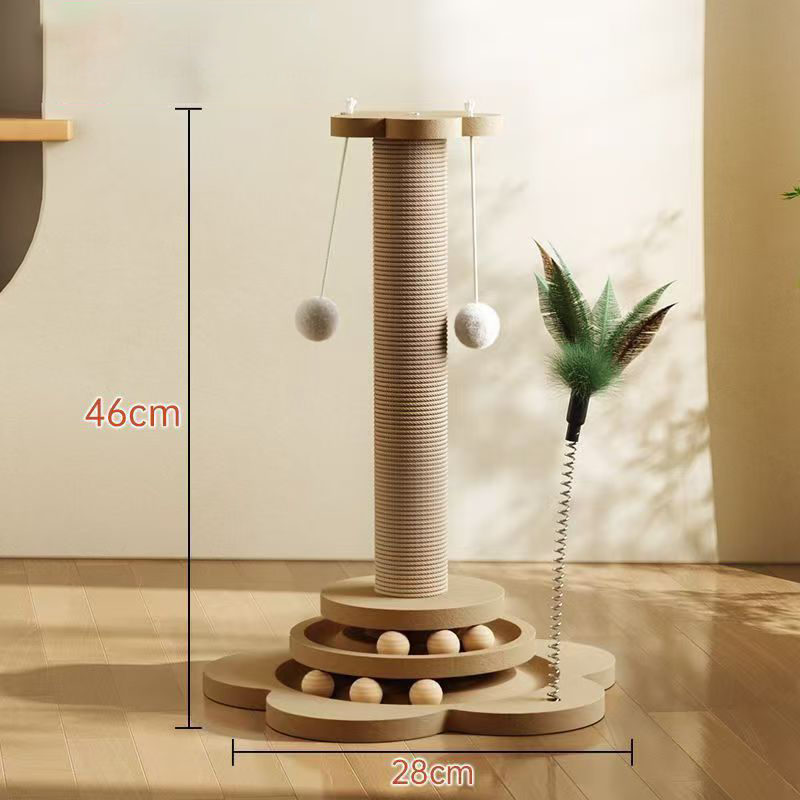 🐱 50% RABATT! 🧸 Multifunktionaler Kratzbaum für Katzen mit Spielzeug – Stabil, platzsparend & perfekt für Kratzen, Spielen und Relaxen 🐾