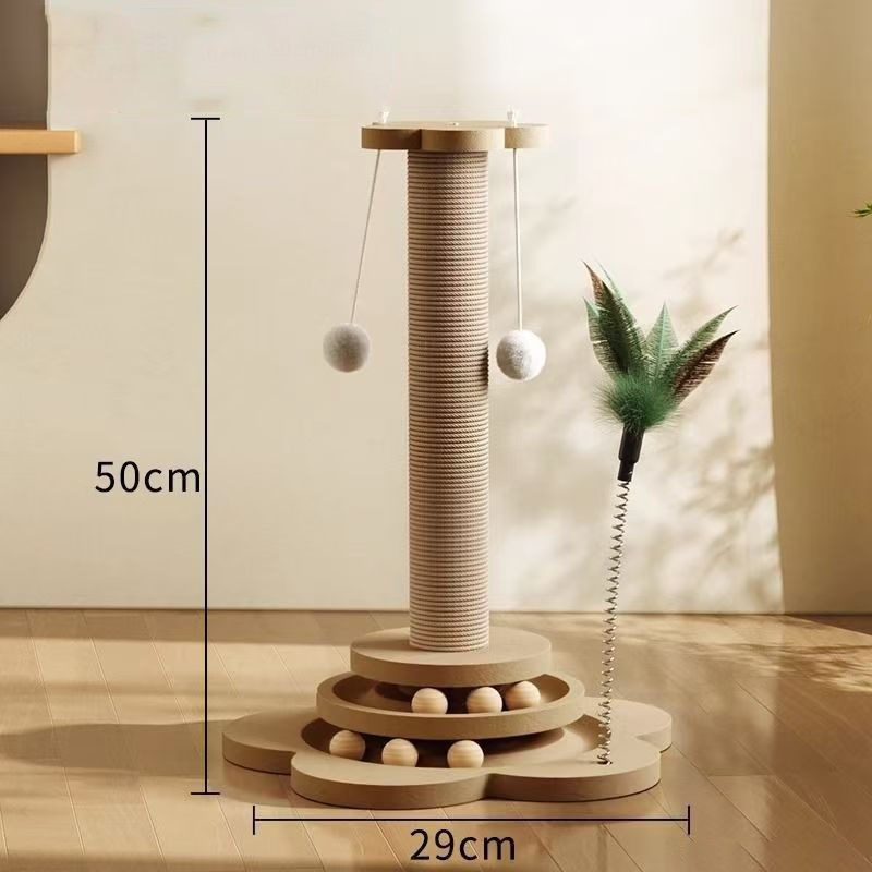 🐱 50% RABATT! 🧸 Multifunktionaler Kratzbaum für Katzen mit Spielzeug – Stabil, platzsparend & perfekt für Kratzen, Spielen und Relaxen 🐾