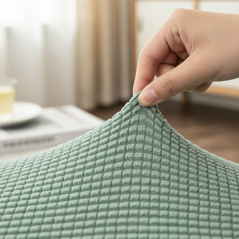 🛋️ 50% RABATT! 🧵 Jacquard-Stretch-Sofabezug aus Strick – Anti-Rutsch, Weicher Stoff & Universelle Passform 🏠