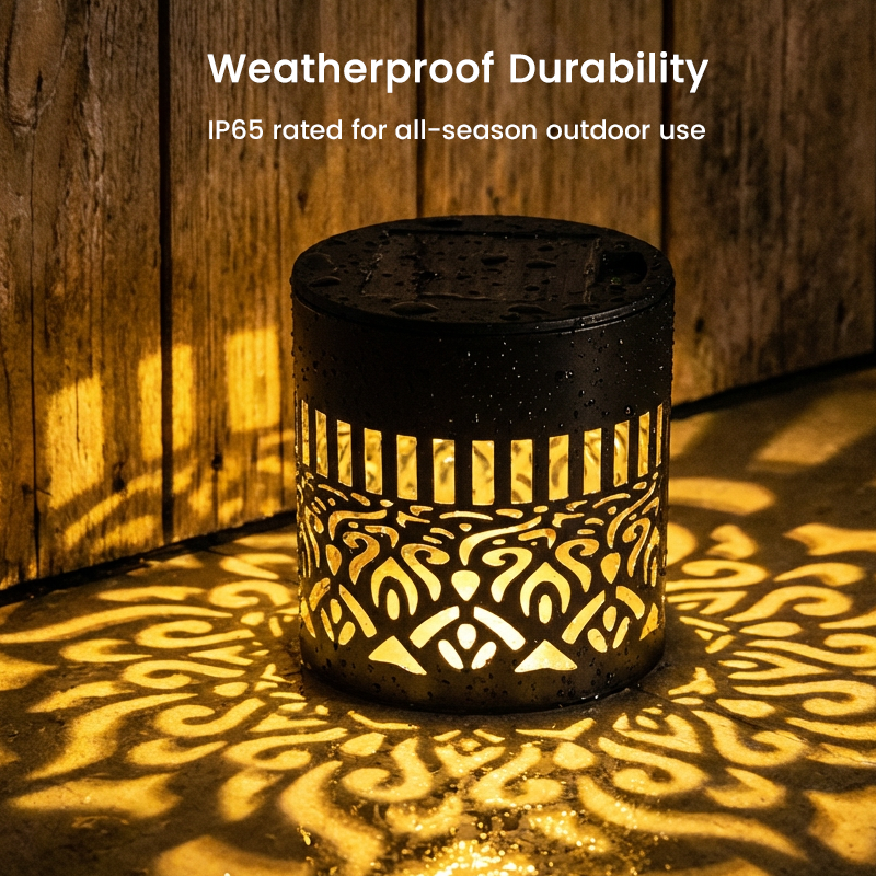 💡 KAUFE 2, ERHALTE 1 GRATIS! 🌿 Solar-Mandalaleuchte 2-in-1 – Boden- & Wandleuchte, Vintage-Projektion, Rostfrei & IP65 für Garten & Terrasse ✨