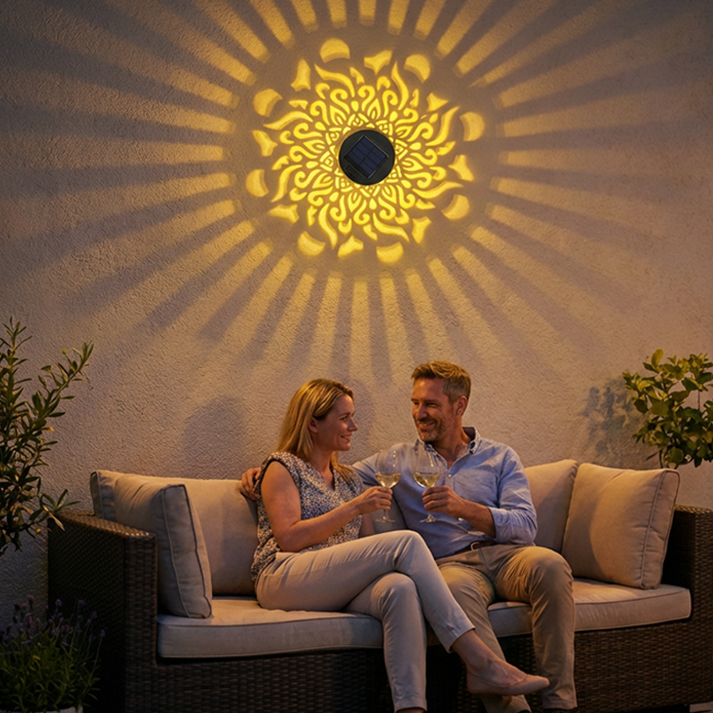 💡 KAUFE 2, ERHALTE 1 GRATIS! 🌿 Solar-Mandalaleuchte 2-in-1 – Boden- & Wandleuchte, Vintage-Projektion, Rostfrei & IP65 für Garten & Terrasse ✨