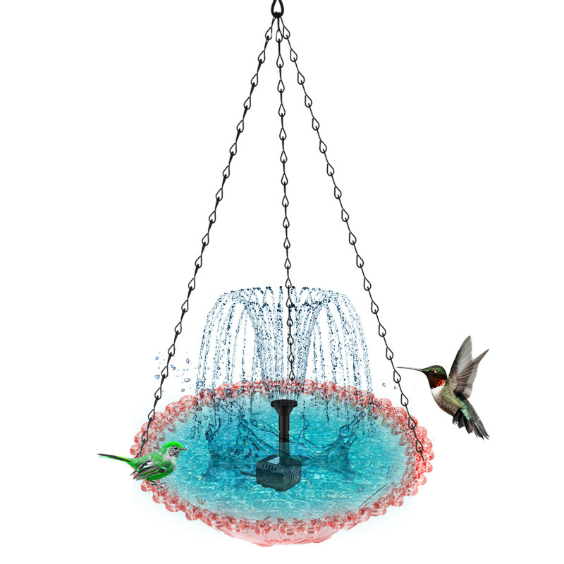 Gluschwein - ✨Hängender Springbrunnen für den Außenbereich mit Vogelbad und Futterstelle⛲🐦